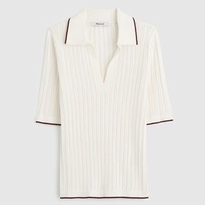 Madewell Signature Knit Johnny-Collar Sweater